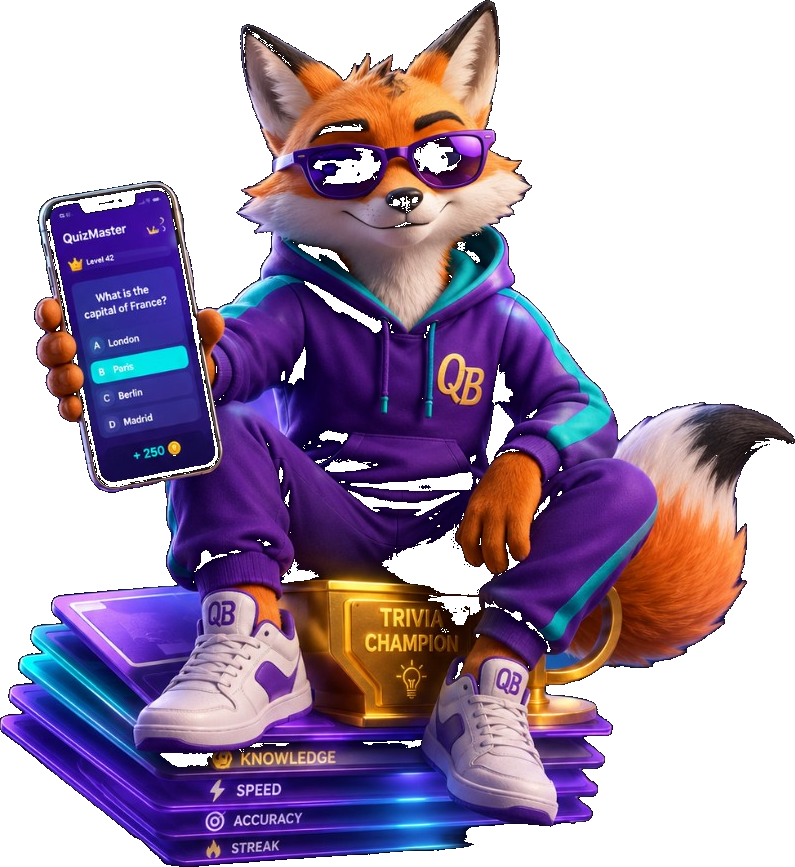 Sharp, the Quiz Bounty mascot